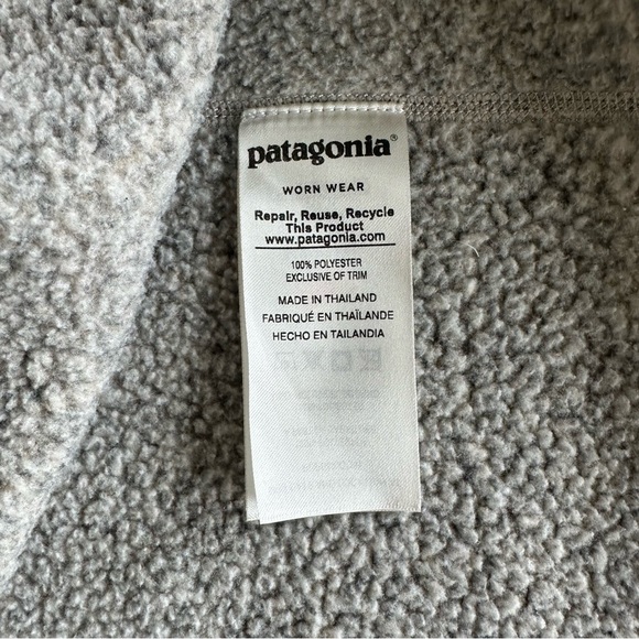 Patagonia // Women's Better Sweater 1/4 Zip Pullover Pelican Size S - Picture 8 of 12
